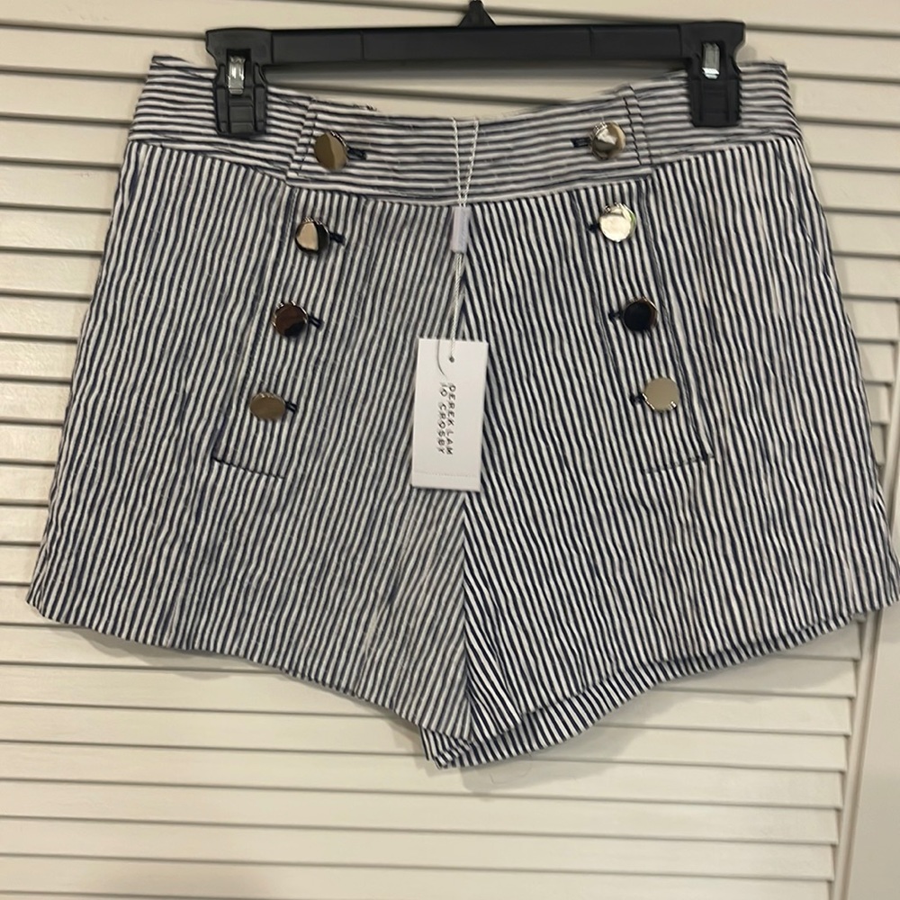 Derek Lam 10 Crosby seersucker shorts